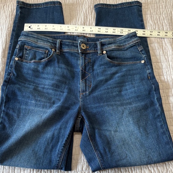 J. Jill High Rise Dark Blue Straight Leg Jeans Size 10R - Picture 8 of 11